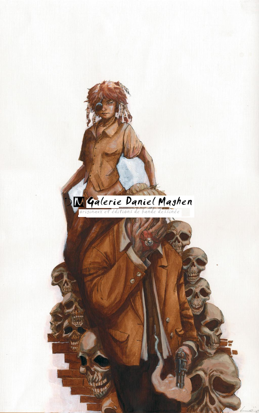 Couverture originale - Loïc Godart - Encre de couleur et acrylique sur papier - 2671