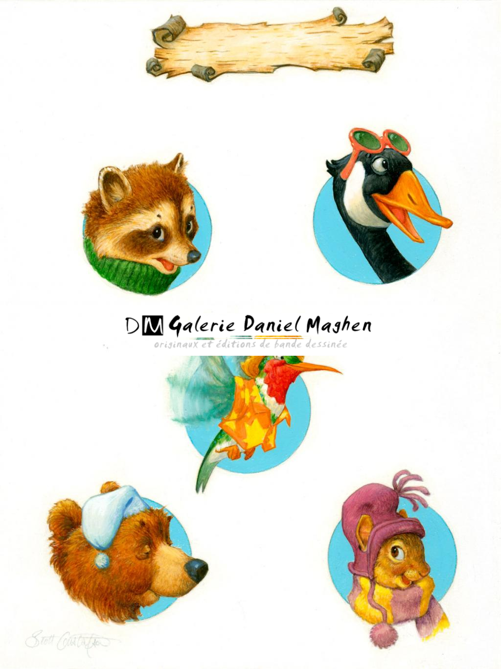 Main Characters - Scott Gustafson - Acrylique - 2796