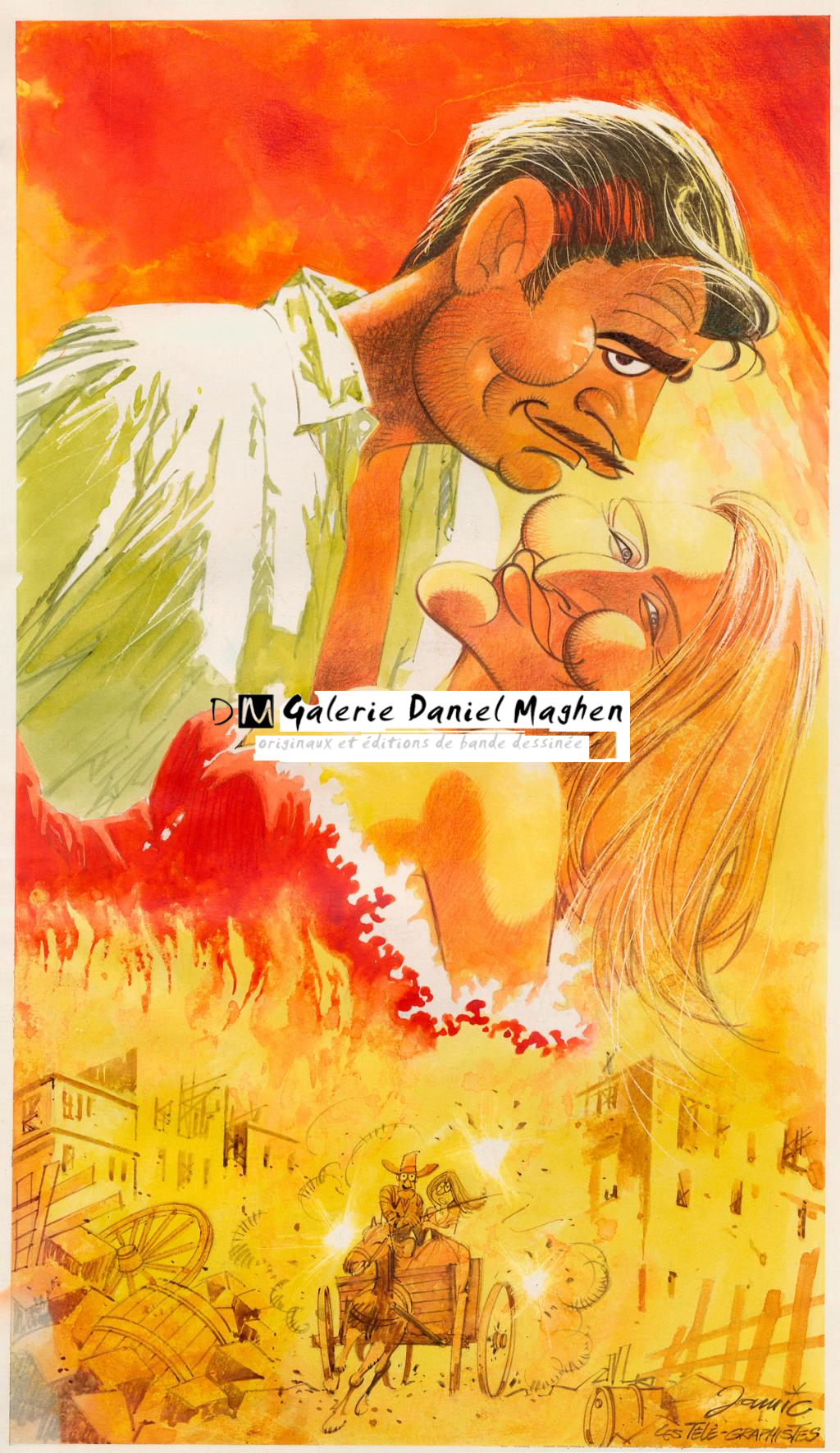 Dessin originale - Jamic - Mine de plomb, acrylique et encre de Chine - 2652