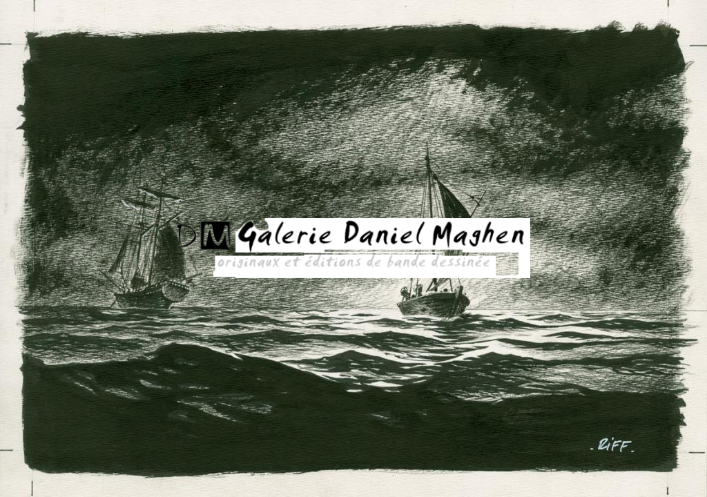 Illustration originale pour une étude de case (chap. 13, pl. n°13) - Riff Reb's - Encre de Chine, pastel, acrylique sur papier - 6479