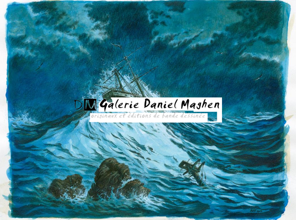 illustration originale - Riff Reb's - Encre de couleur et encre de Chine sur papier - 6532