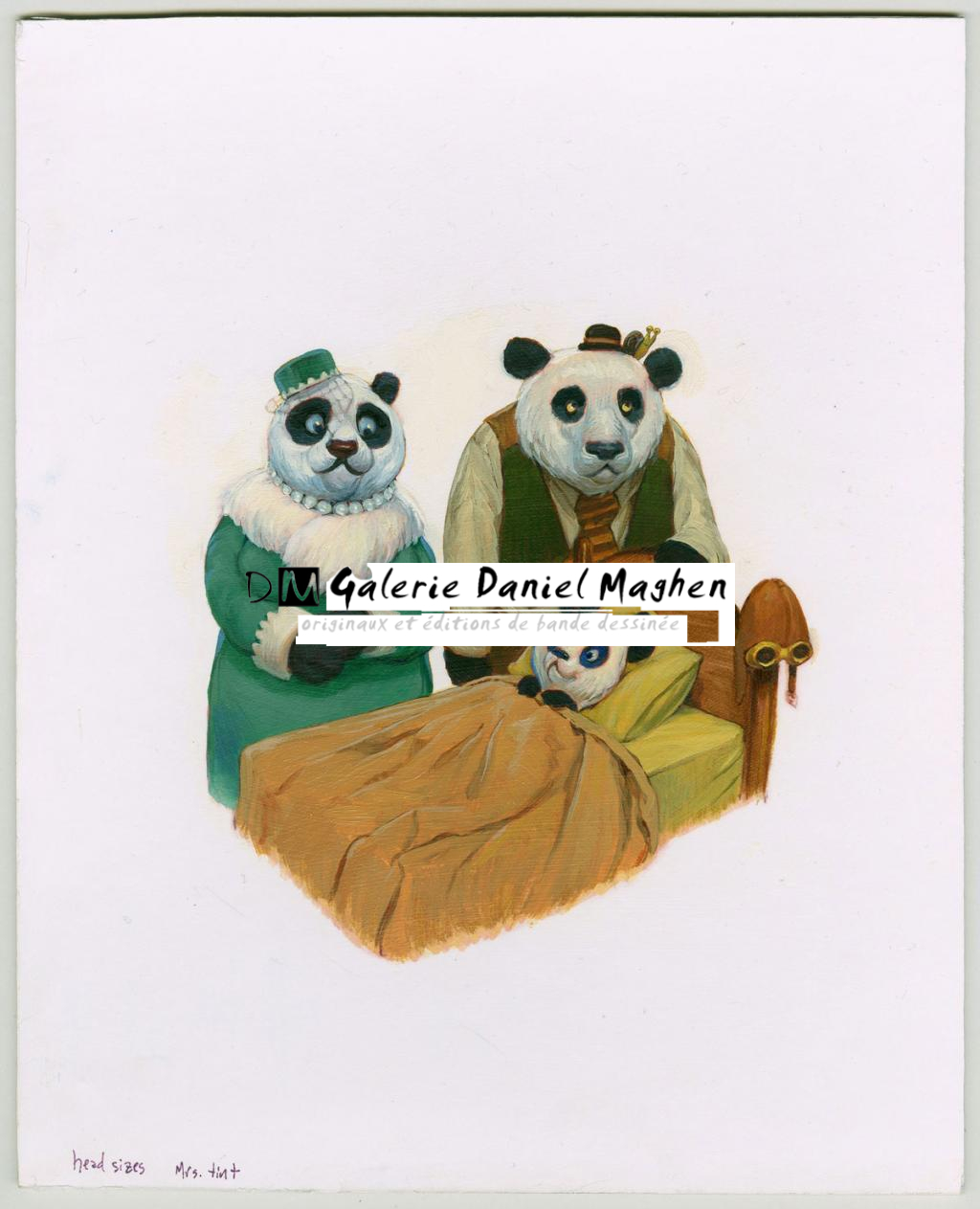 Illustration originale planche 30 - texte de Neil Gaiman - publié en France chez Albin Michel - Adam Rex - Huile - 3009