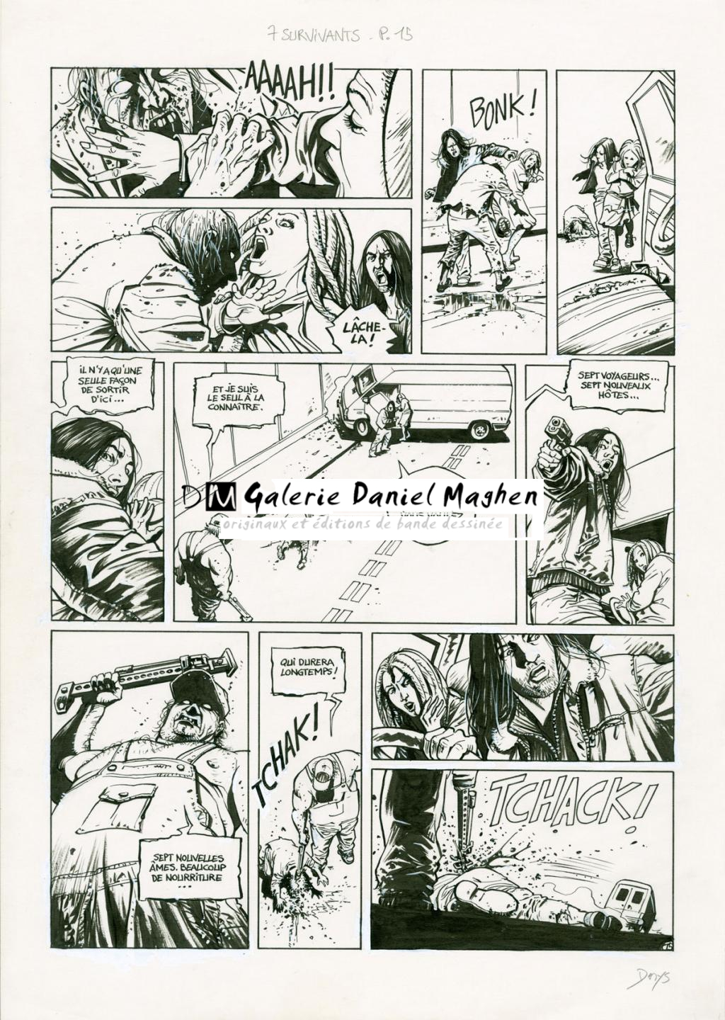 Planche originale (correcteur blanc) - Denys - Encre de Chine sur papier - 2916