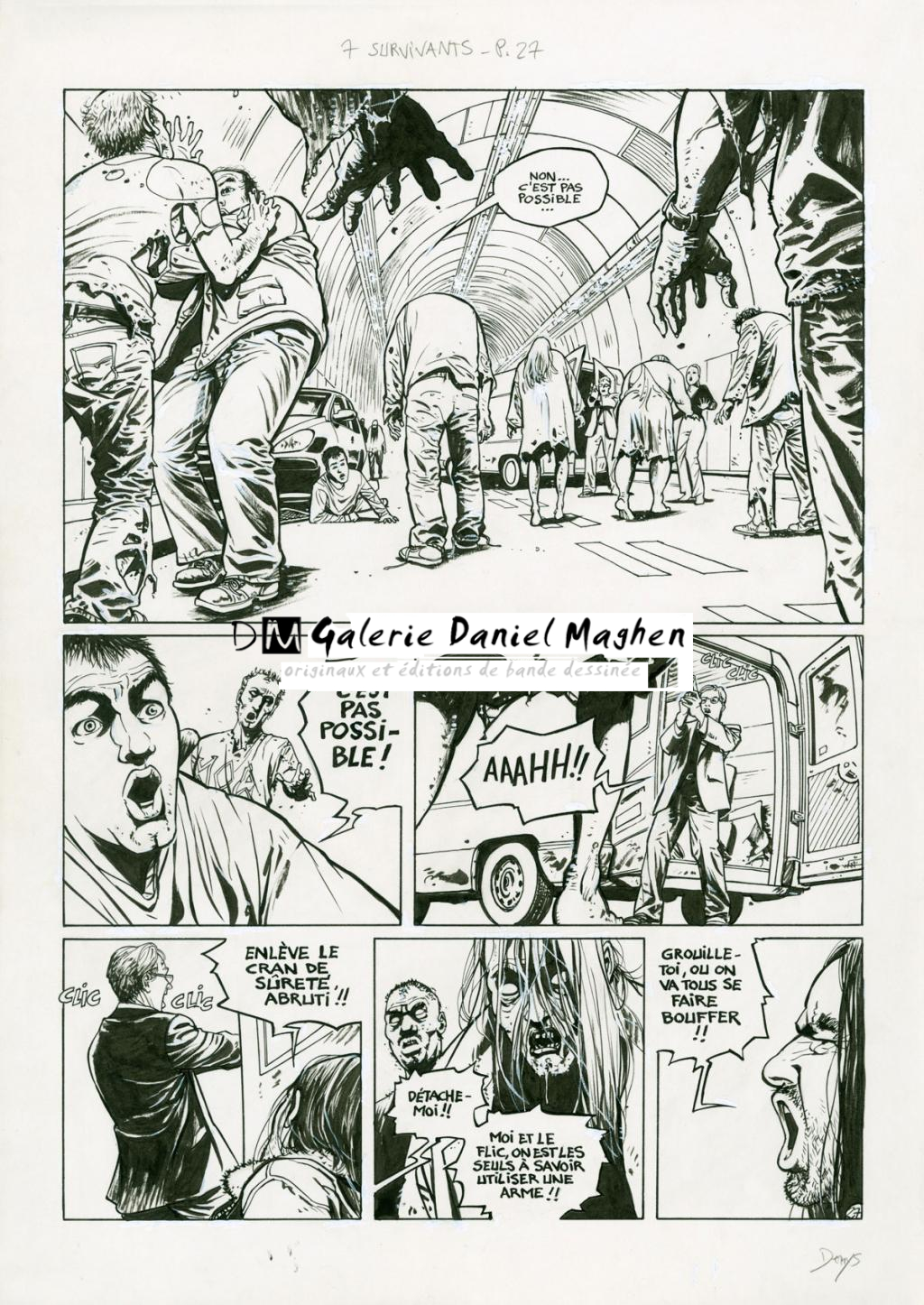 Planche originale (correcteur blanc) - Denys - Encre de Chine sur papier - 2918