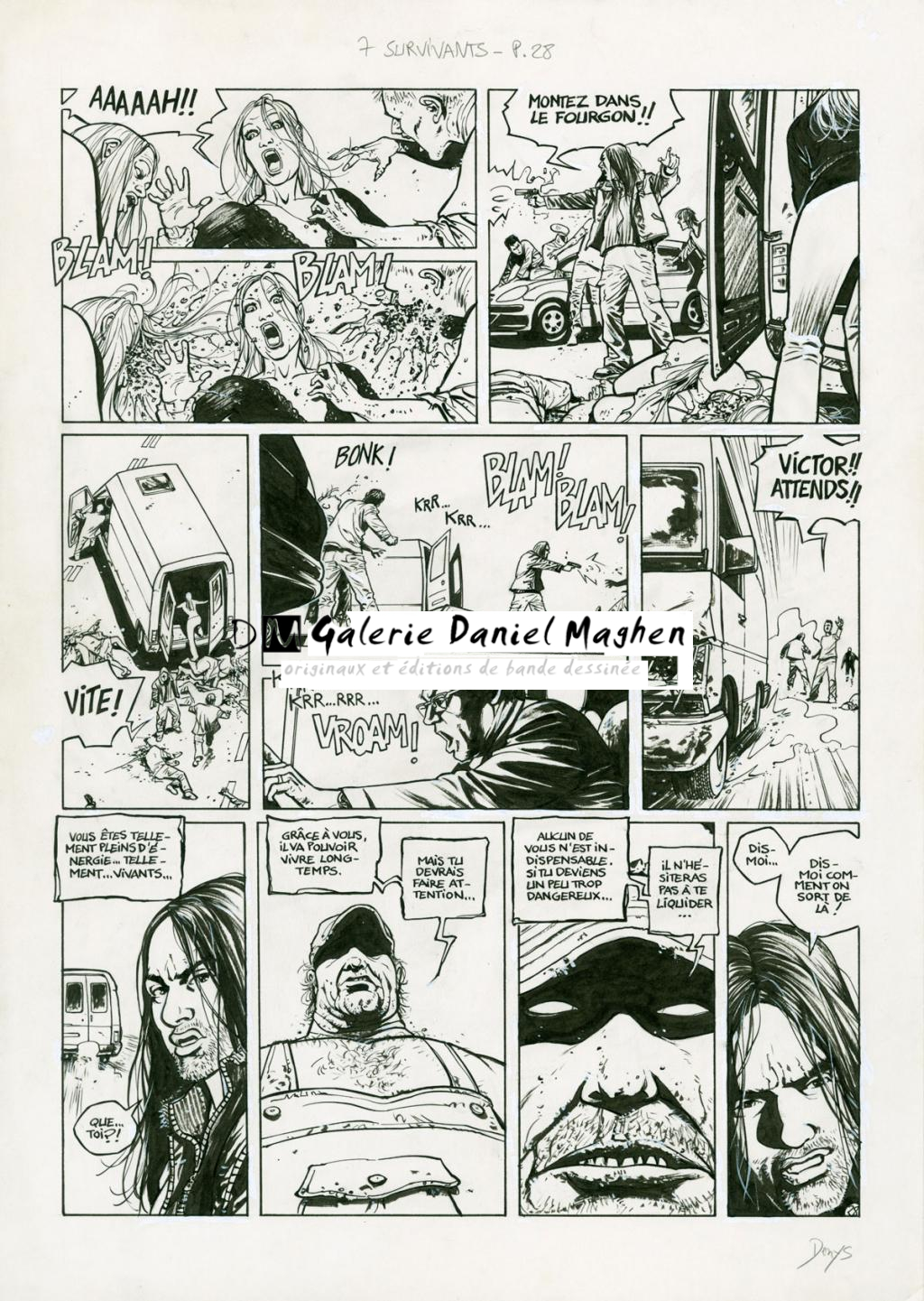 Planche originale (correcteur blanc) - Denys - Encre de Chine sur papier - 2919