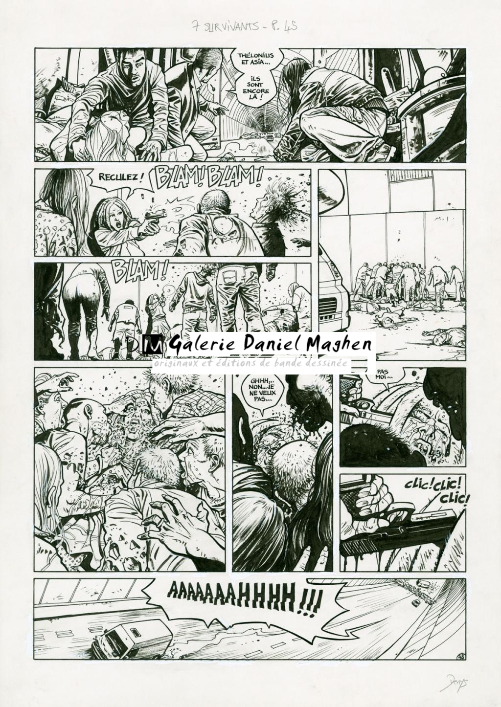 Planche originale (correcteur blanc) - Denys - Encre de Chine sur papier - 2921