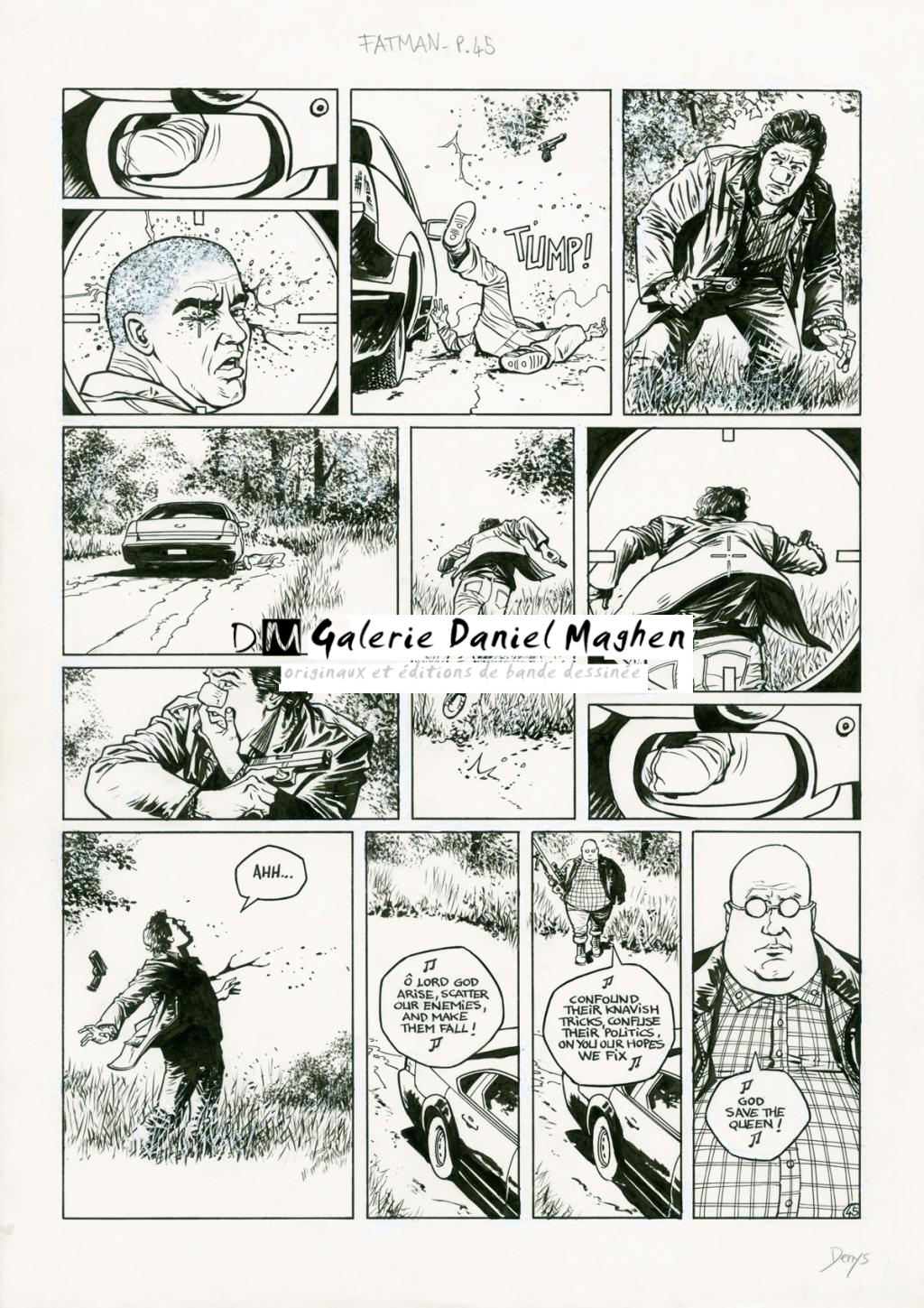 Planche originale (correcteur blanc) - Denys - Encre de Chine sur papier - 2924