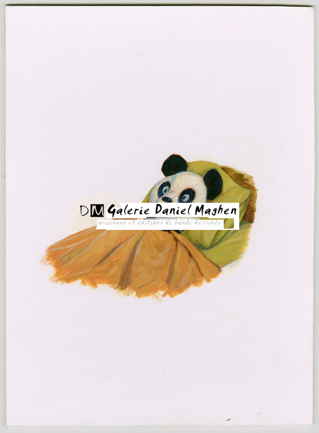 Illustration originale planche 30 - texte de Neil Geiman - publié en France chez Albin Michel - Adam Rex - Huile - 3011