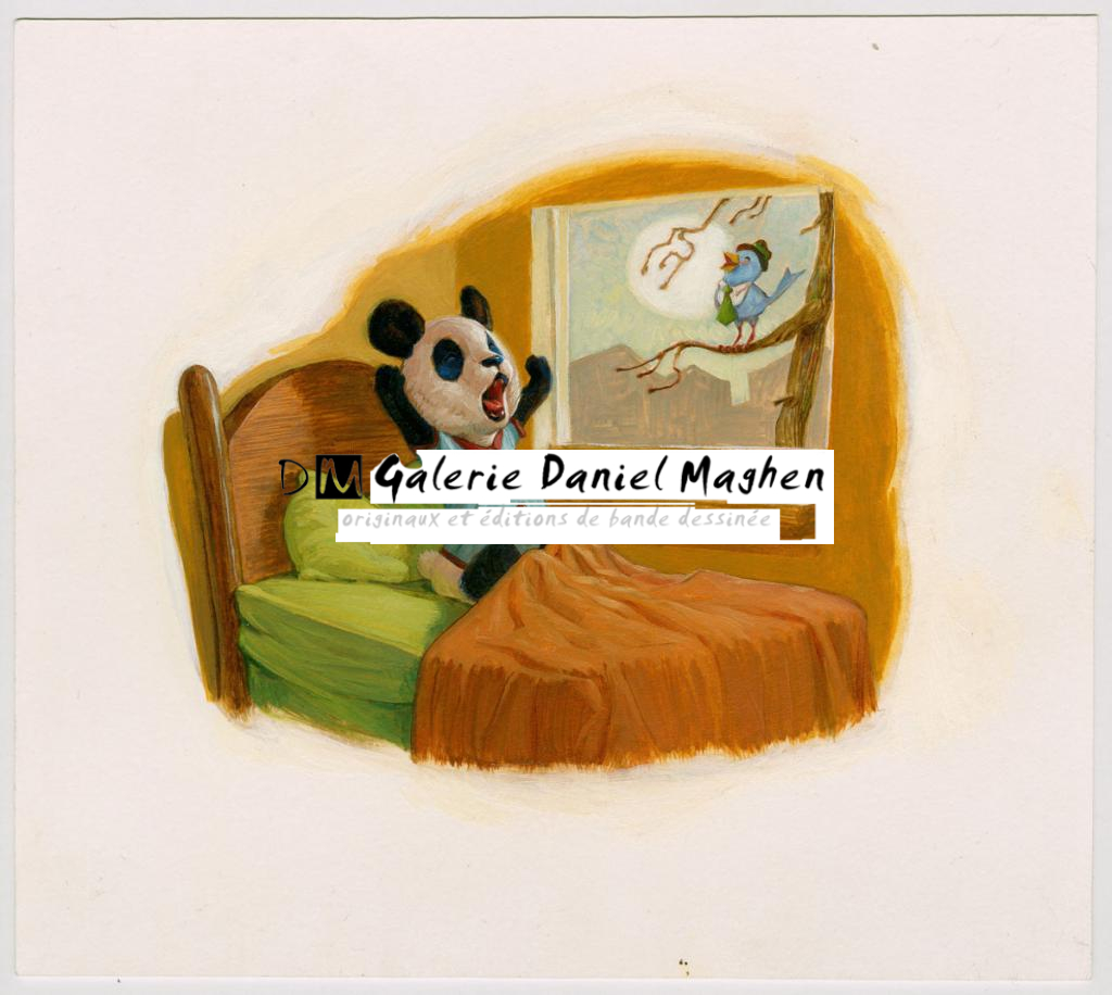 Illustration originale  - texte de Neil Geiman - publié en France chez Albin Michel - Adam Rex - Huile - 3012