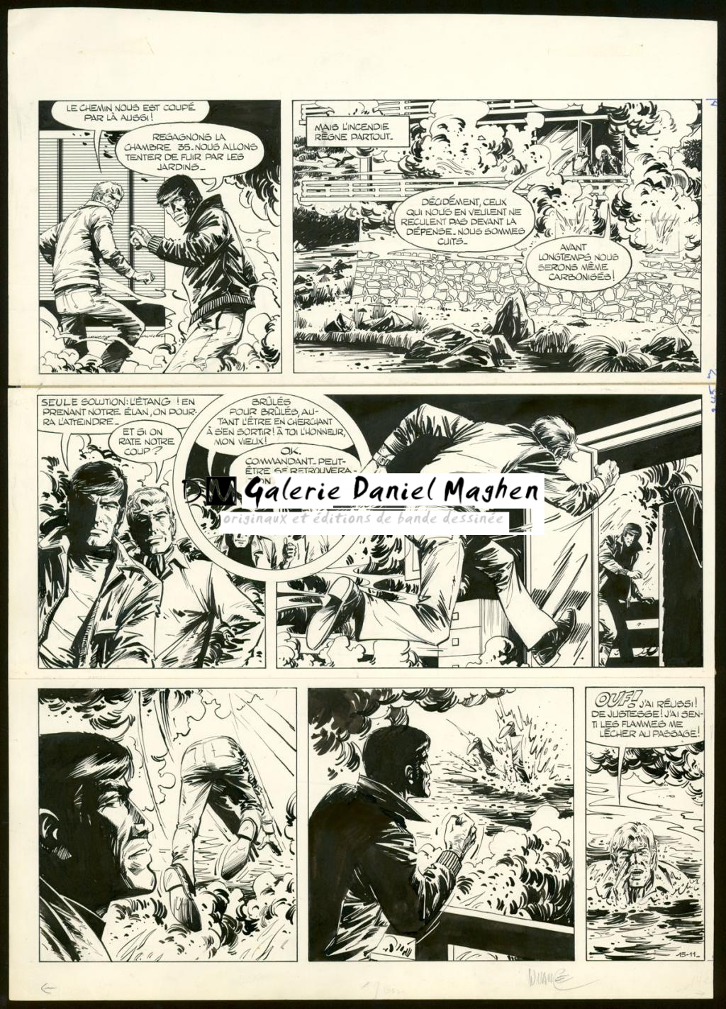 Planche originale n°15 - William Vance - Encre de Chine sur papier - 5749