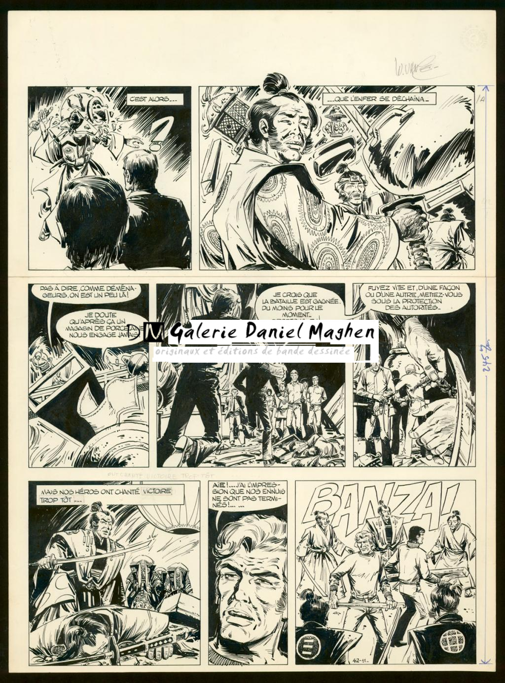 Planche originale n°42 - William Vance - Encre de Chine - 5750