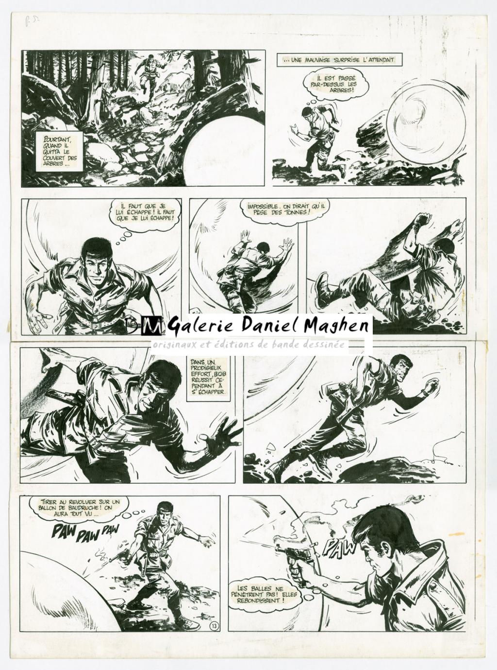 Planche originale n°13 - William Vance - Encre de Chine sur papier - 4444