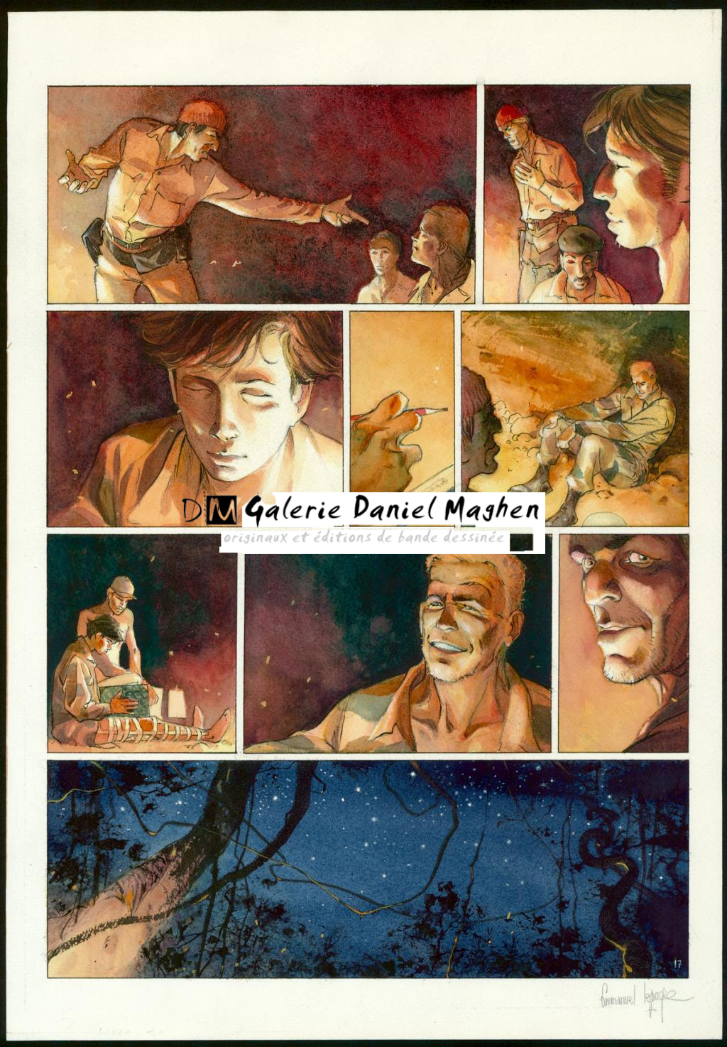 Planche originale n°17 - Emmanuel Lepage - Aquarelle sur papier - 4751