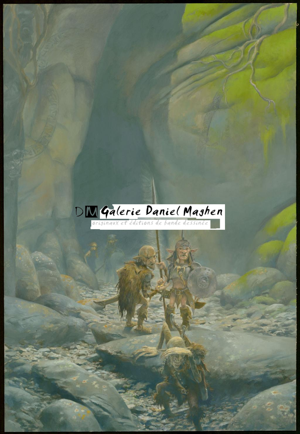 Illustration originale - Bilbo le Hobbit - Adrian Smith - Acrylique sur carton - 2718