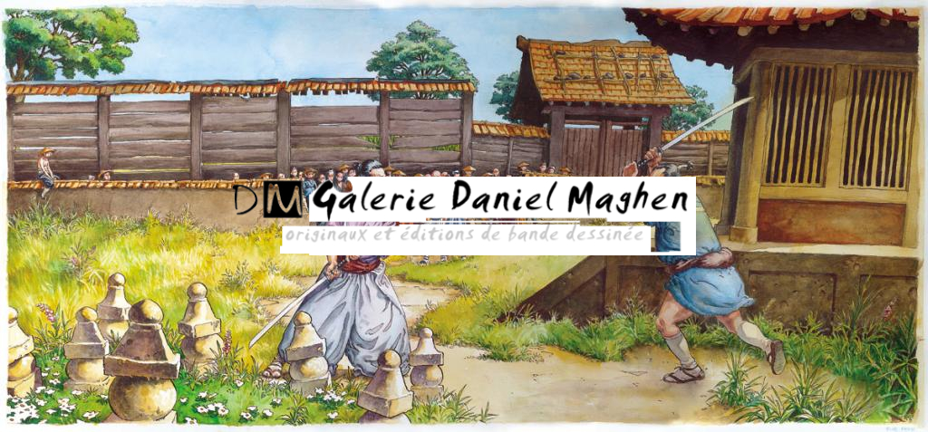 Etienne Le Roux : 
Les sept samouraïs, de Akira Kurosawa (1954) - The Movie Show - Encre de Chine et encre de couleur sur papier - 2720