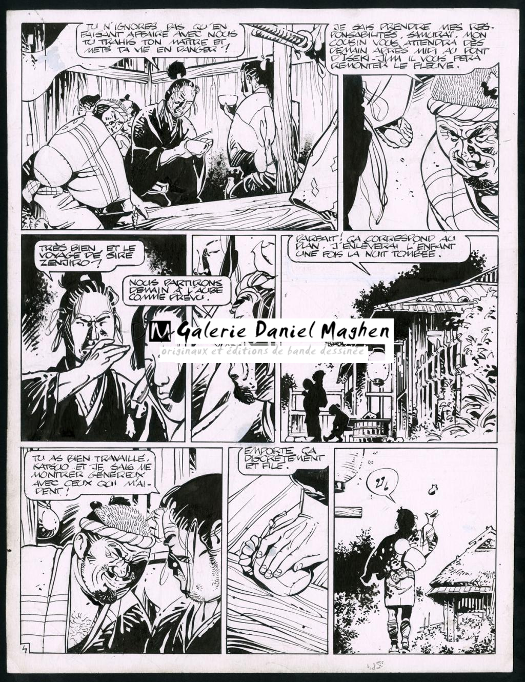 Planche originale (trace de correcteur blanc) - Marc Michetz - Encre de Chine sur papier - 3821