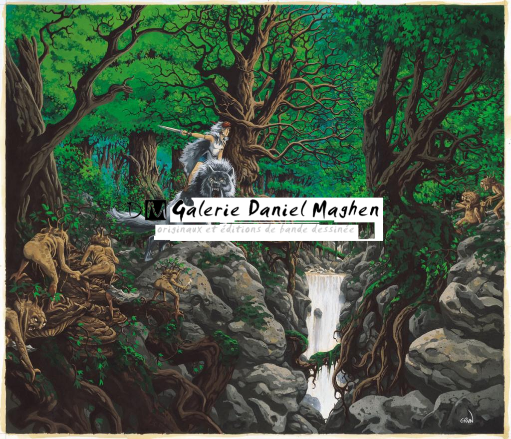 Grun : 
Princesse Mononoké, de Hayao Miyazaki (1997) - The Movie Show - Acrylique sur papier - 2722