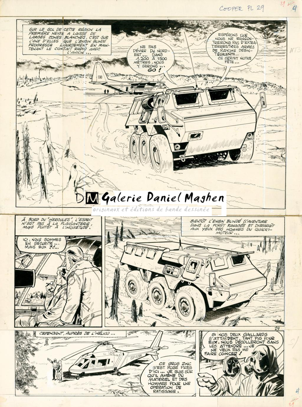 Planche originale - Opération Kosmos - Albert Weinberg - Encre de Chine sur papier - 2927