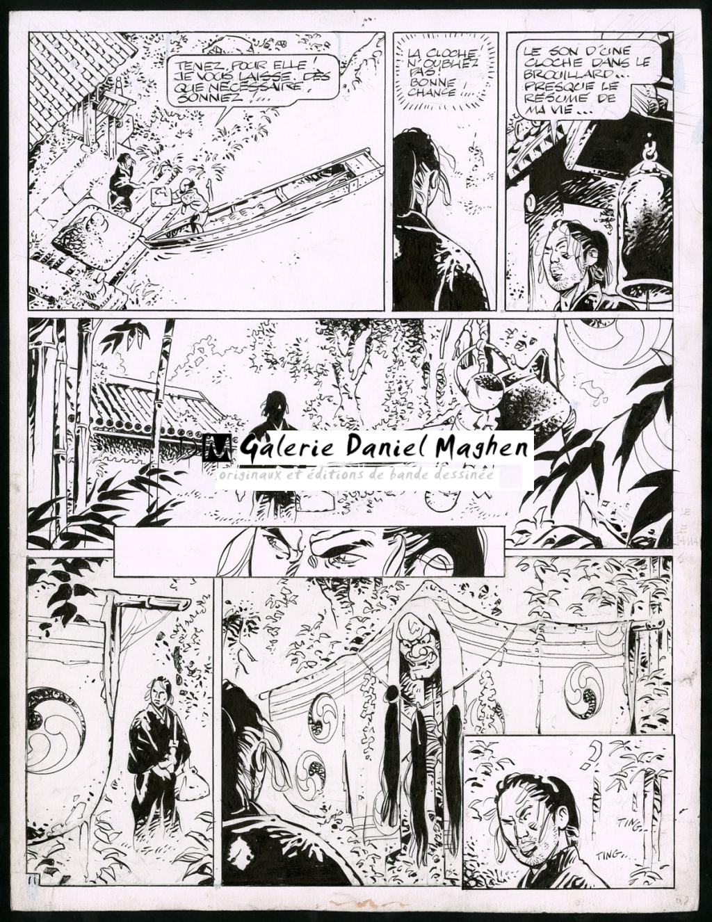 Planche originale + bleu de mise en couleur - Marc Michetz - Encre de Chine sur papier - 3835