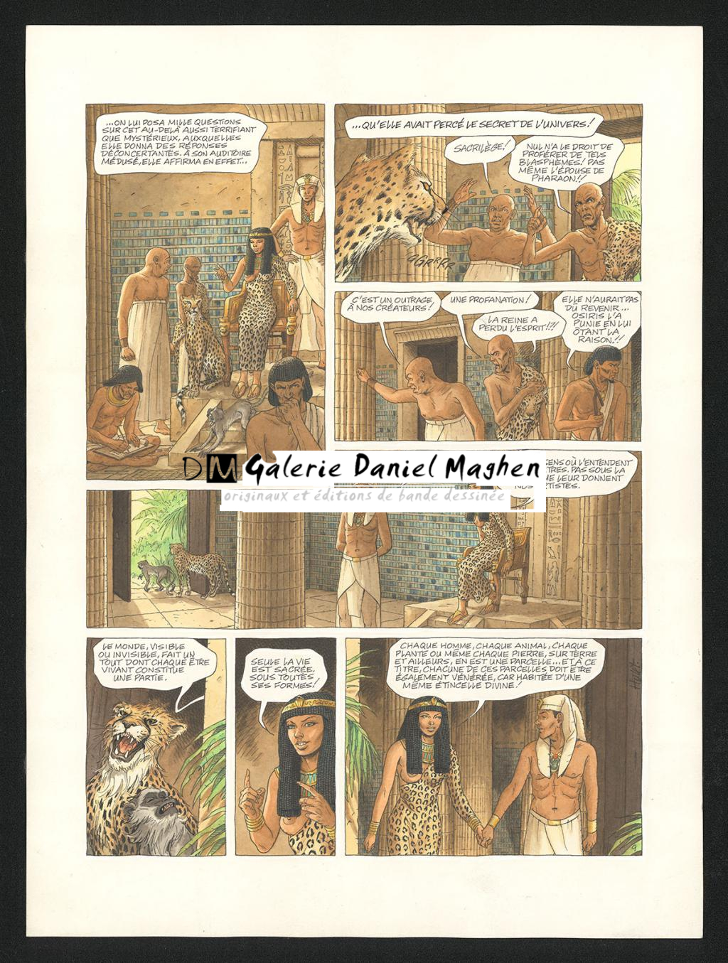 Planche originale n°9 en couleur directe - Daniel Hulet - Encre de couleur et encre de Chine sur papier - 5782