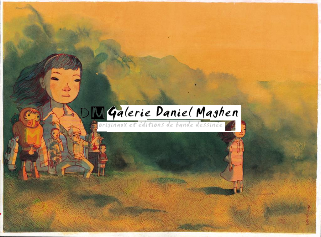 Edith :
The Taste of Tea, de Katsuhito Ishii (2004) - The Movie Show - Aquarelle et encre de Chine sur papier - 2724