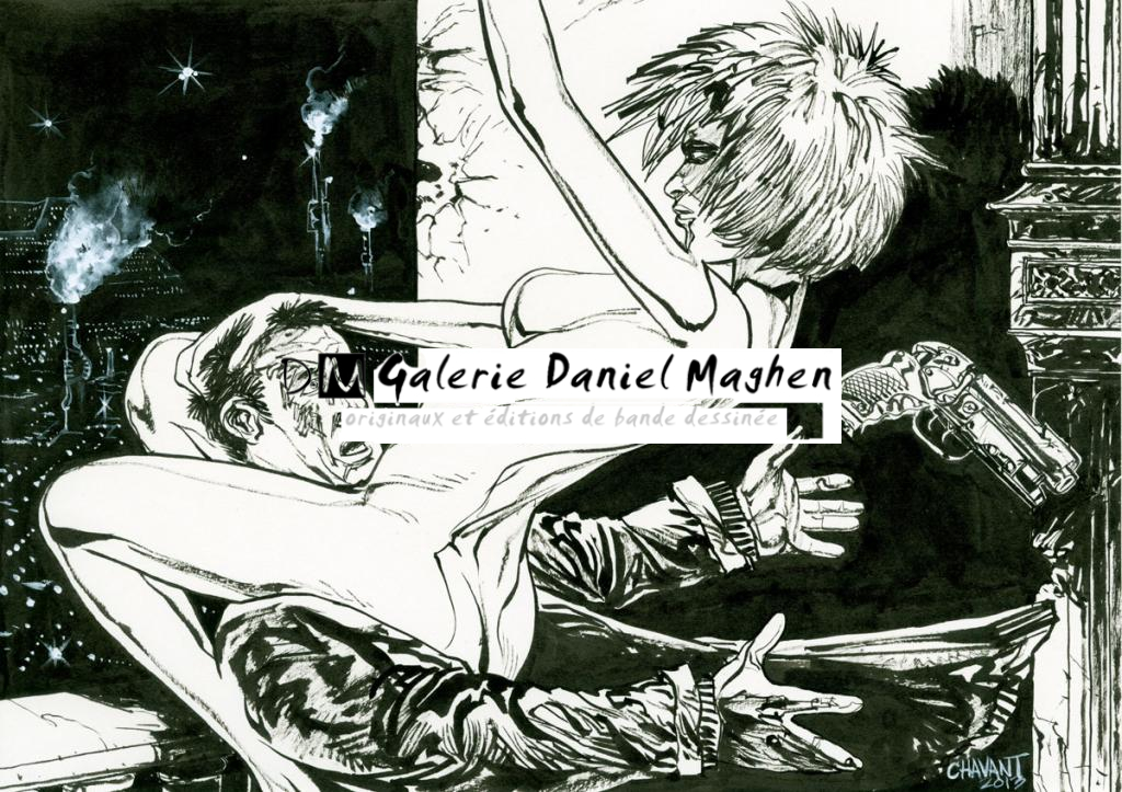 Thierry Chavant :
Blade Runner, de Ridley Scott (1982) - The Movie Show - Encre de Chine et gouache blanche sur papier - 2731