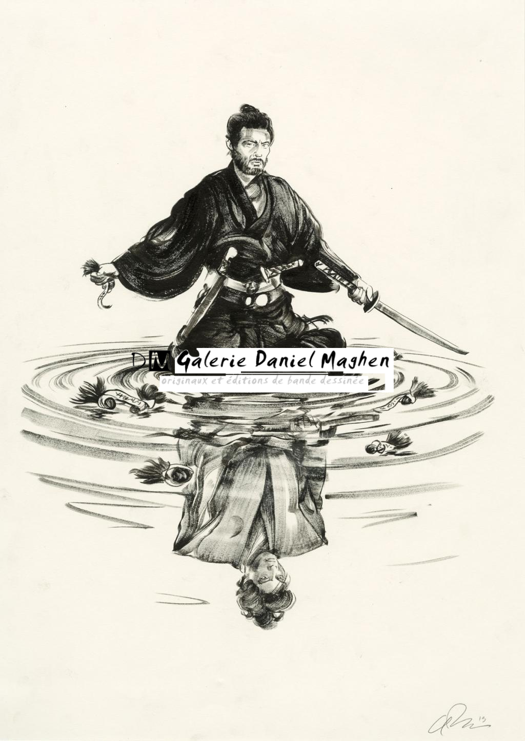 Greg Ruth : 
Hara Kiri, de Masaki Kobayashi (1962) - The Movie Show - Encre de Chine sur papier - 2733