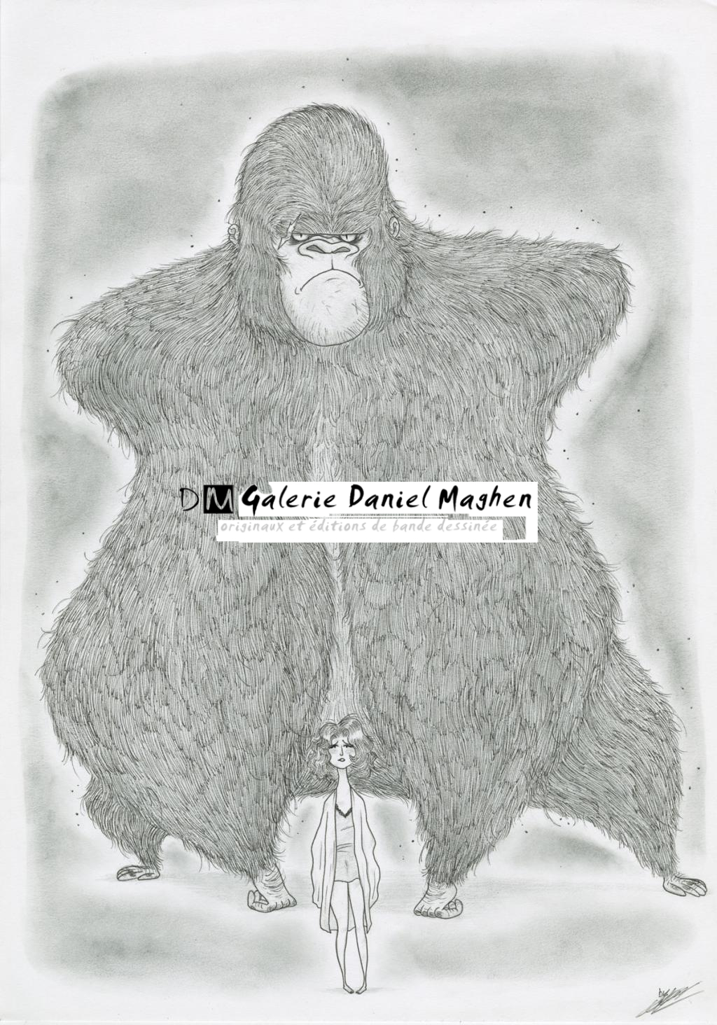 Olivier Silven :
King Kong (1933) - The Movie Show - Feutre indélébile, fusain et mine de plomb - 2740