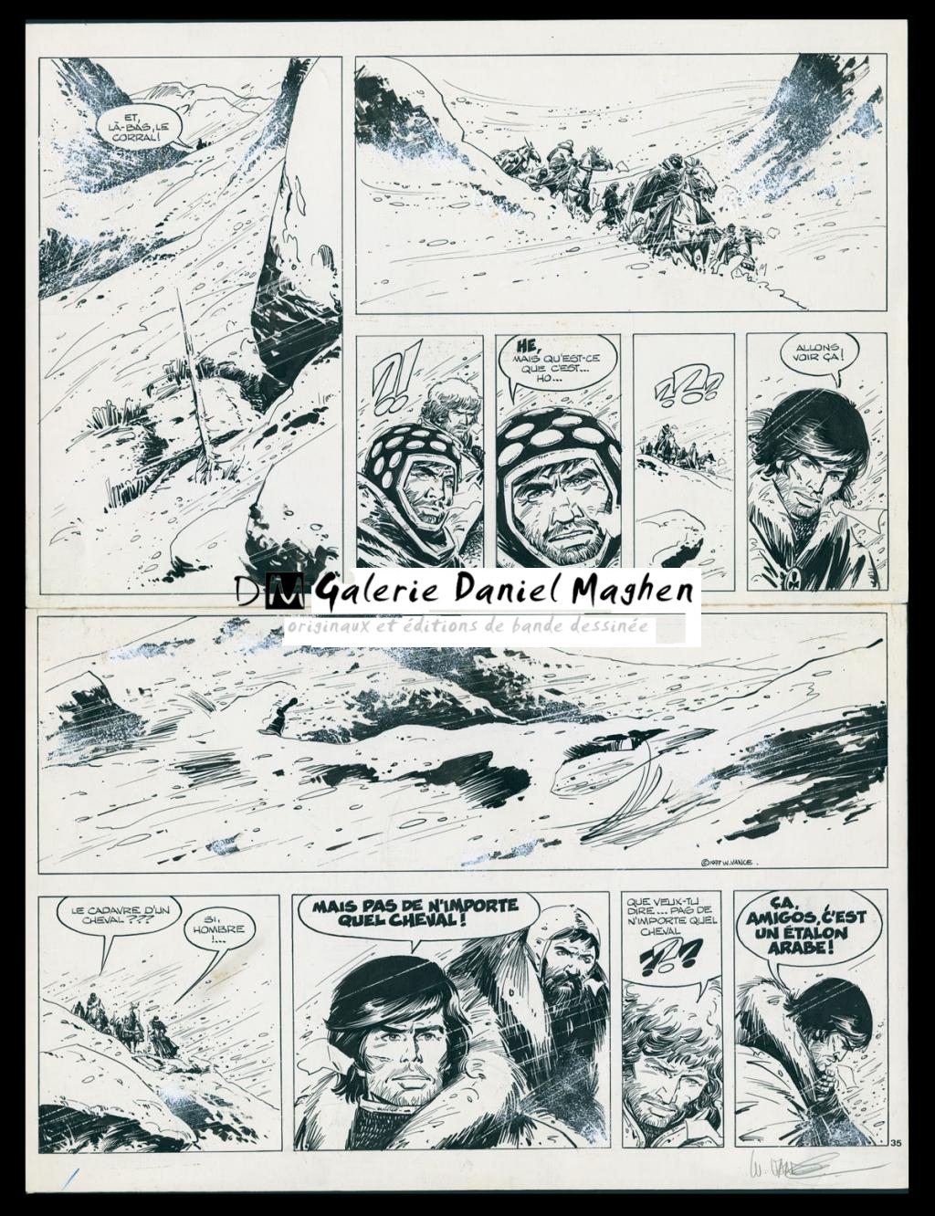 Planche originale - Version Femme d'Aujourd'hui - William Vance - Encre de Chine et gouache blanche - 5606