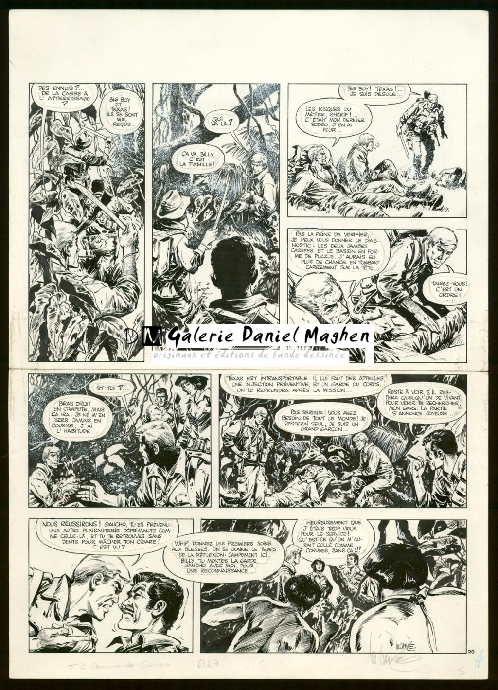 Planche originale n°20 - William Vance - Encre de Chine et gouache blanche sur papier - 5751