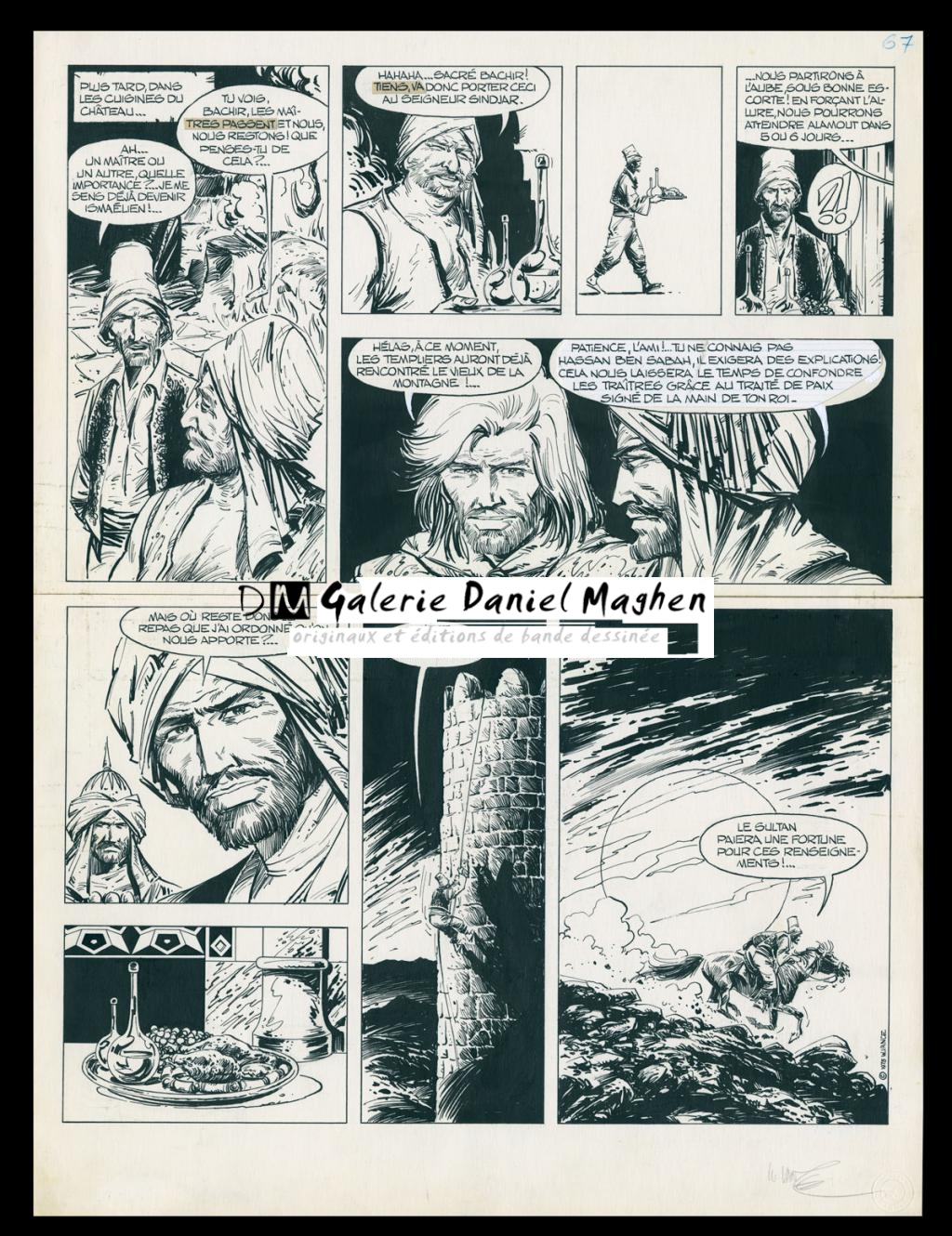 Planche originale n°67 - Grand format - William Vance - Encre de Chine sur papier - 4450