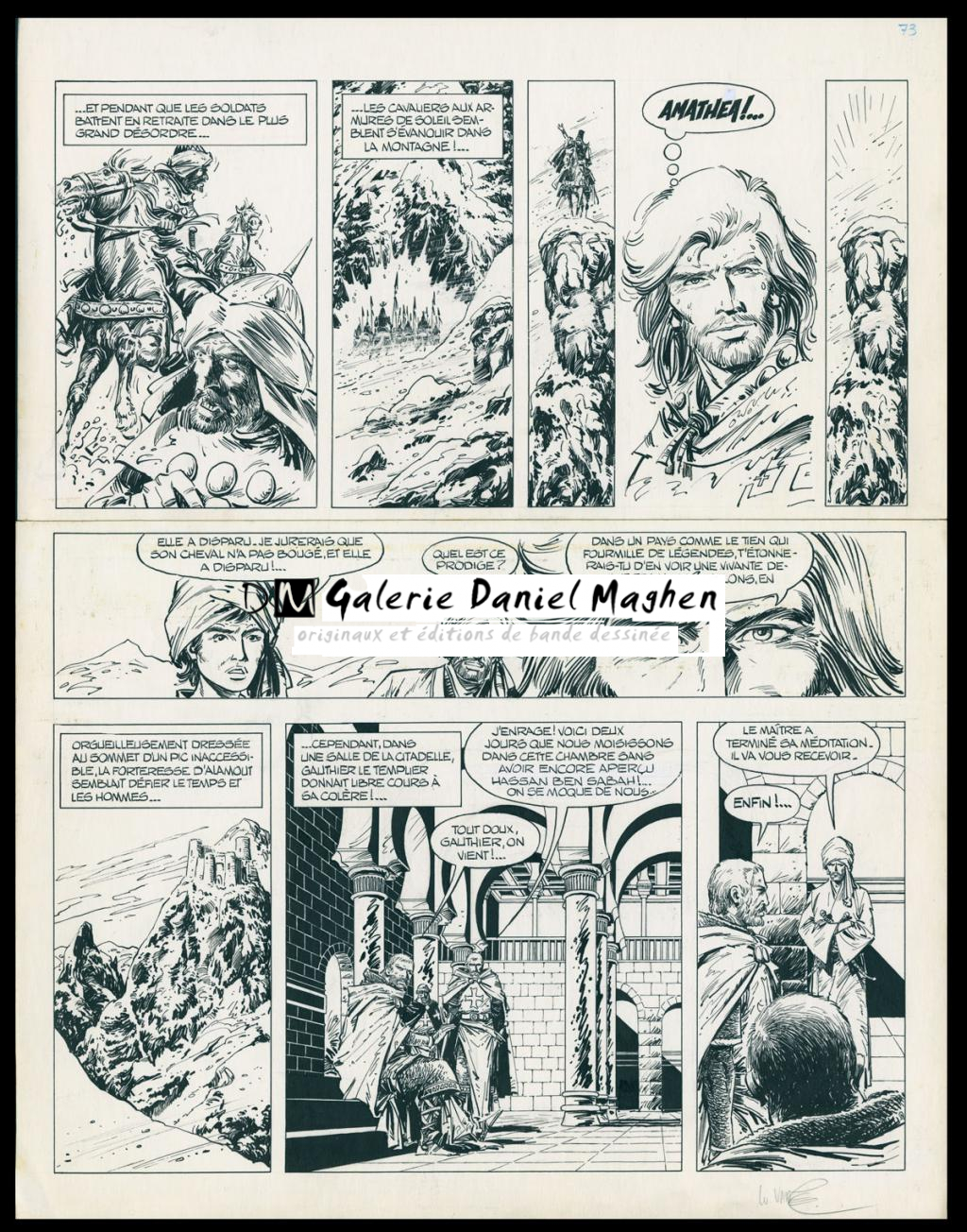 Planche originale n°73 - Grand format - William Vance - Encre de Chine sur papier - 4451