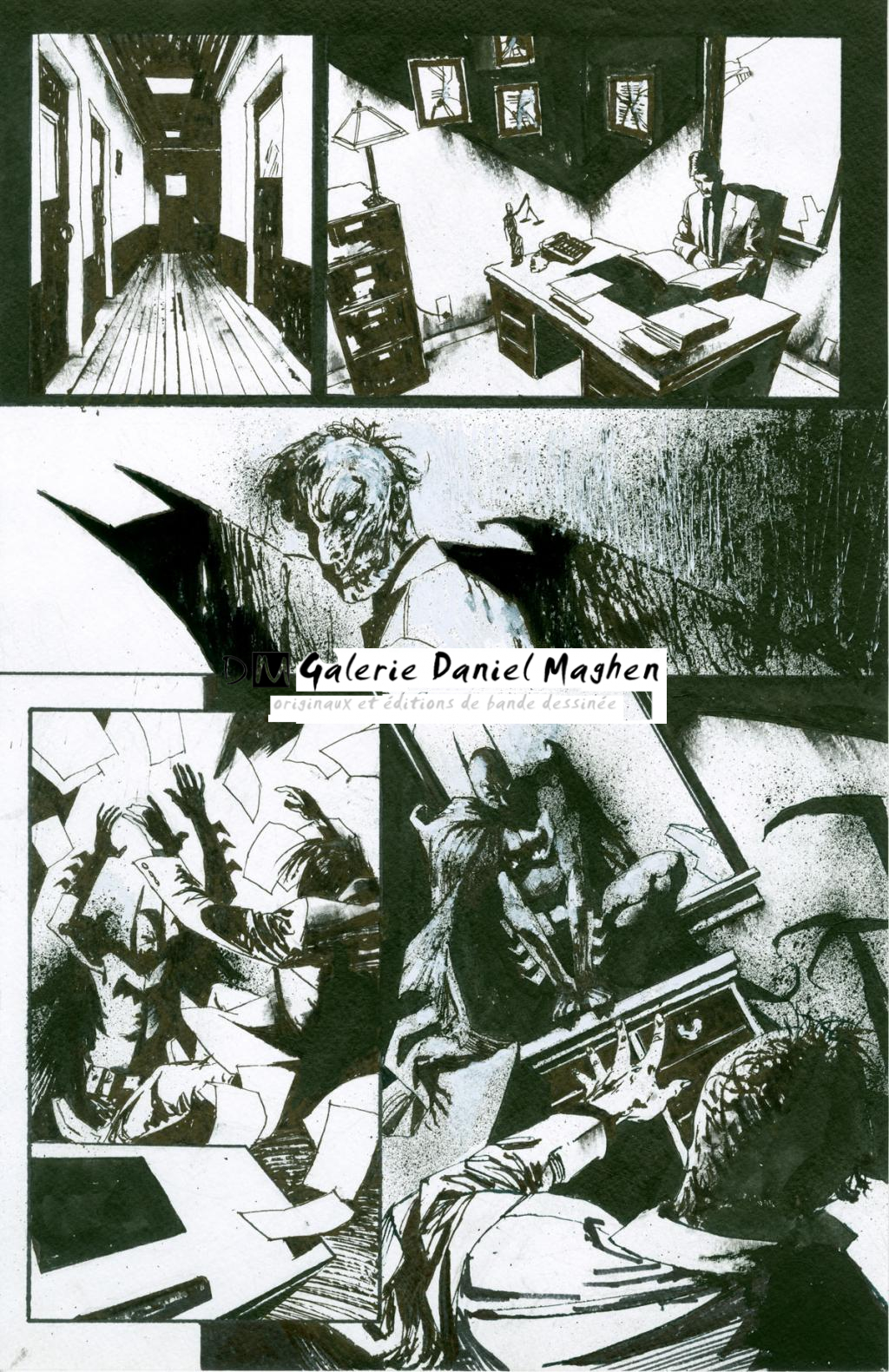 Planche originale - Jason Shawn Alexander - Encre de Chine et acrylique sur papier - 3003