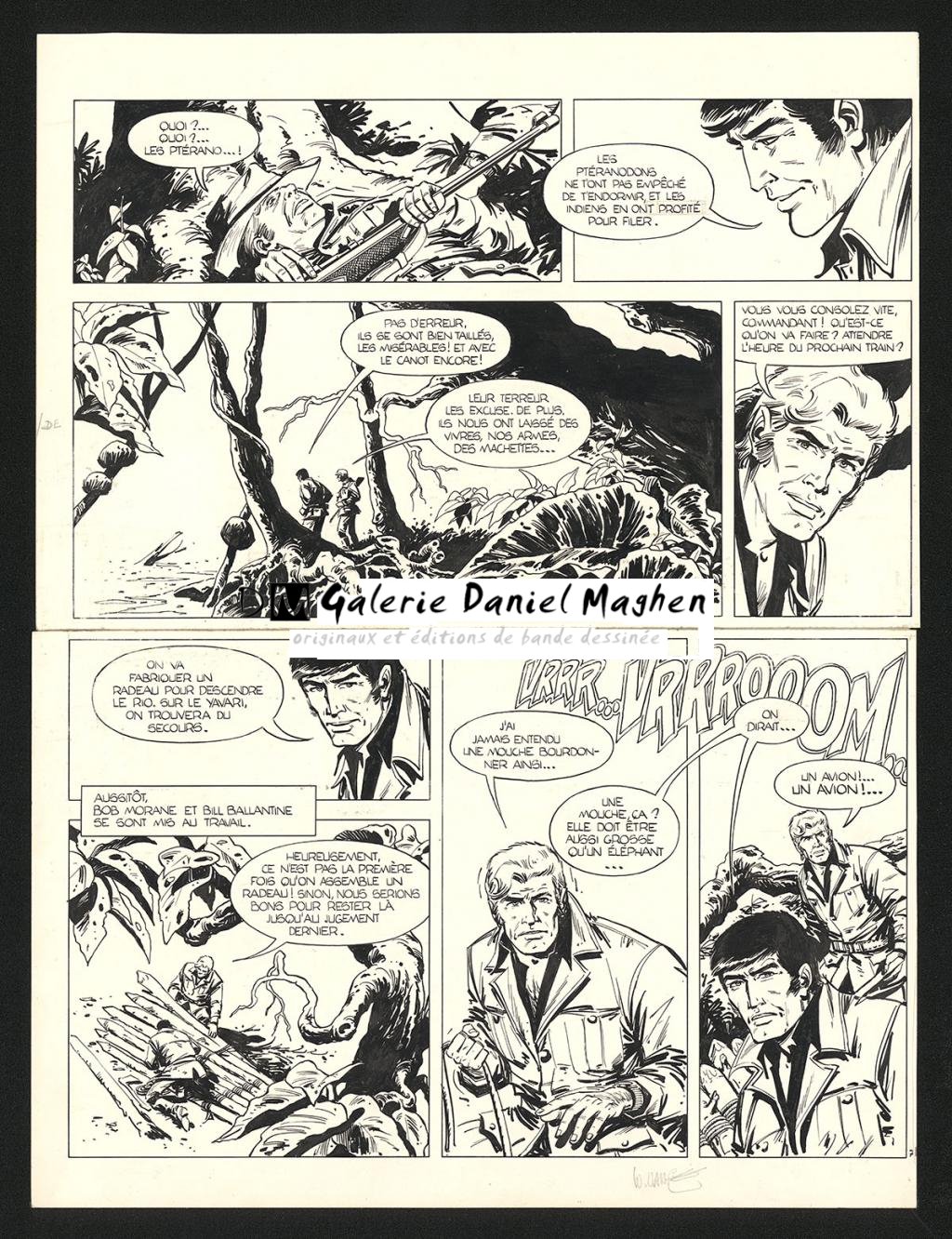 Planche originale n°7 - William Vance - Encre de Chine sur papier - 5607