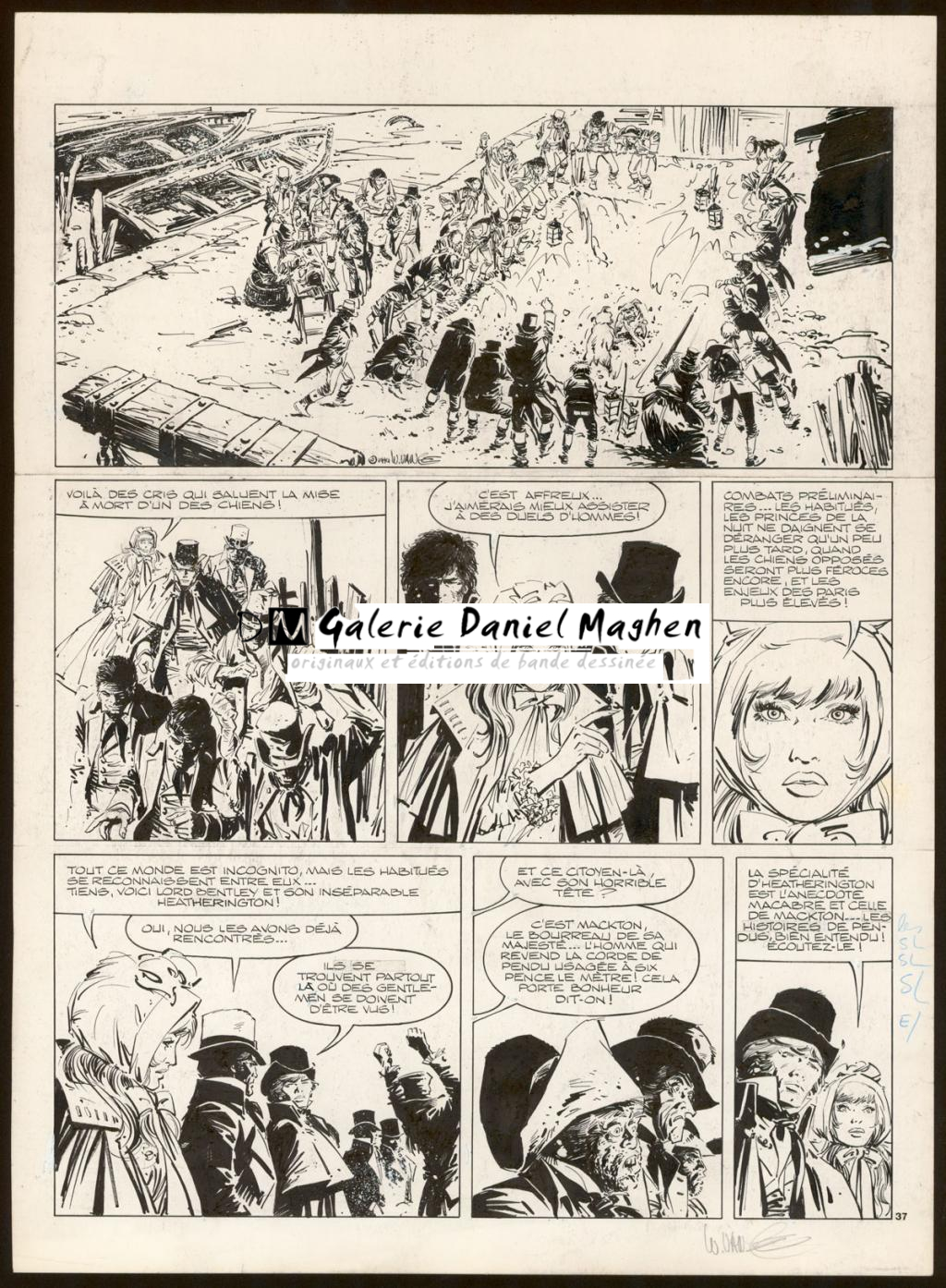 Planche originale n°37 - William Vance - Encre de Chine sur papier - 4455