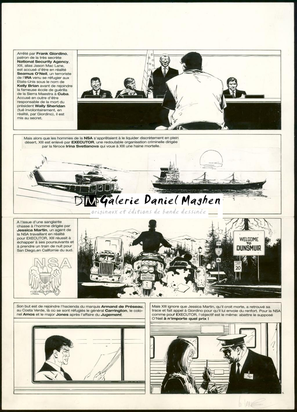 Planche originale n°1 - William Vance - Encre de Chine sur papier - 5789