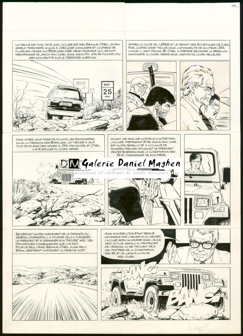 Planche originale n°11 - William Vance - Encre de Chine sur papier - 4459