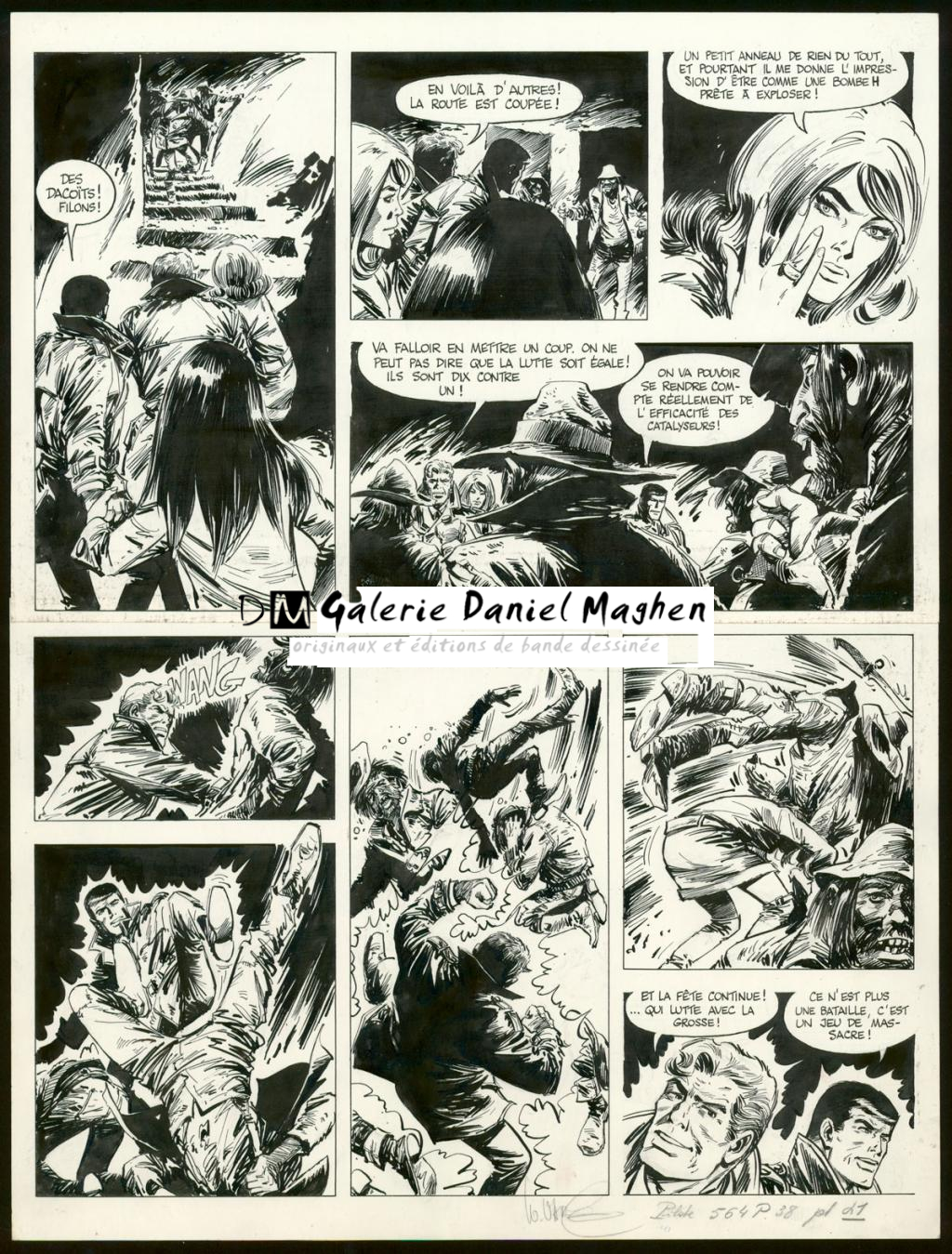 Planche originale n°41 - William Vance - Encre de Chine sur papier - 4460