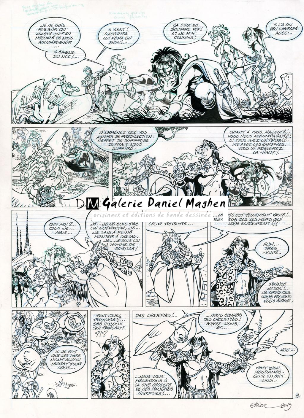 Planche originale - Crisse - Encre de Chine et crayon de couleur sur papier - 2845