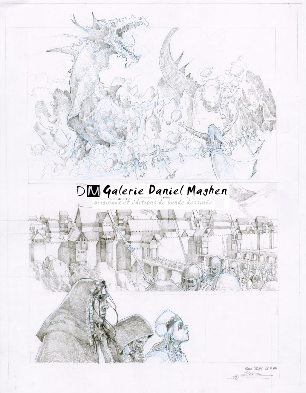 Planche crayonnée - Erwan Seure-Le Bihan - Mine de plomb et crayon de couleur - 2832