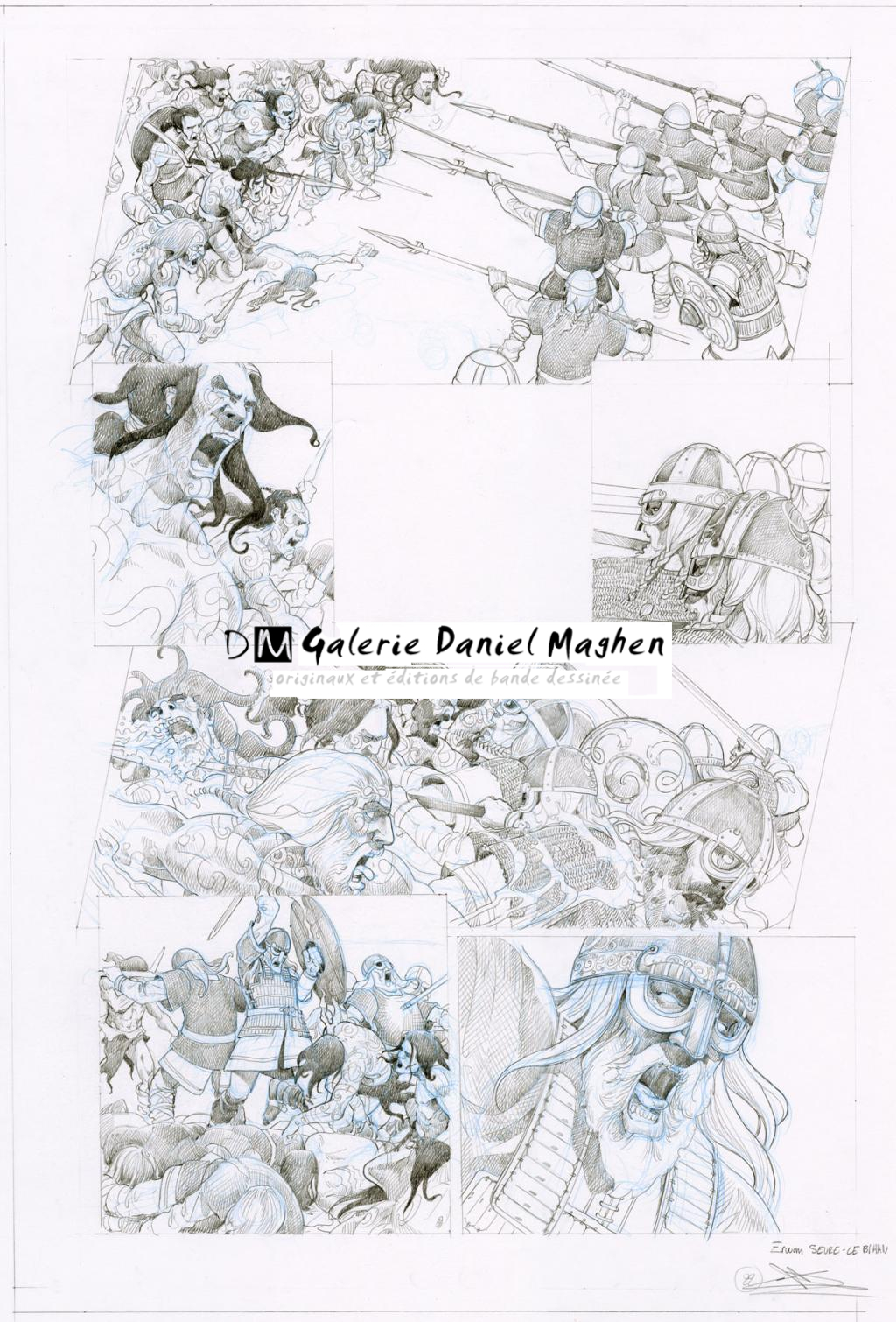 Planche crayonnée - Erwan Seure-Le Bihan - Mine de plomb et crayon de couleur - 2835