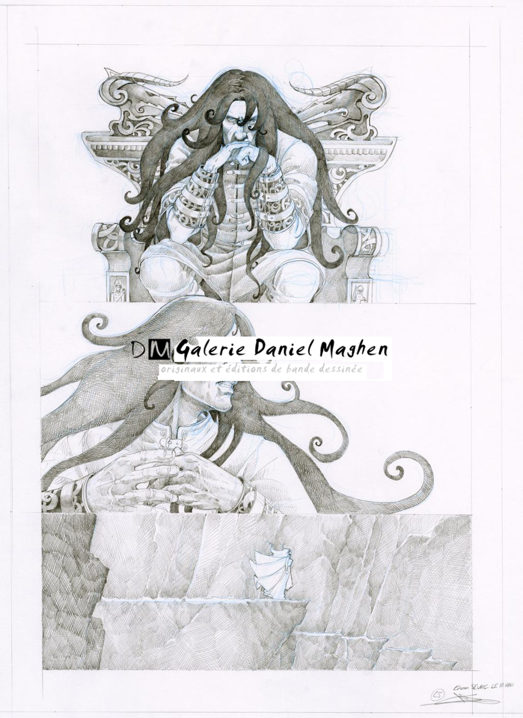 Planche crayonnée - Erwan Seure-Le Bihan - Mine de plomb et crayon de couleur - 2836