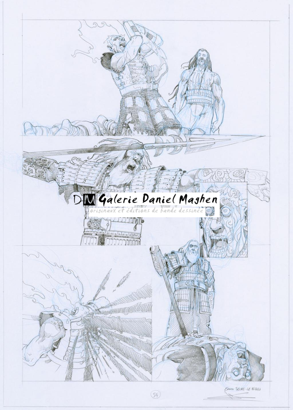 Planche crayonnée - Erwan Seure-Le Bihan - Mine de plomb et crayon de couleur - 2839