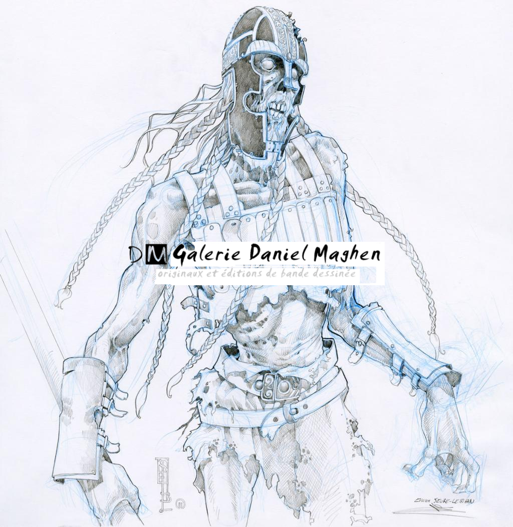 Planche crayonnée - Erwan Seure-Le Bihan - Mine de plomb et crayon de couleur - 2841