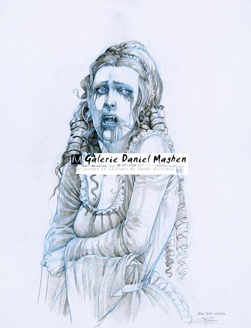 Personnage pour une affiche des Sables d'Olone - Erwan Seure-Le Bihan - Mine de plomb et crayon de couleur - 2842