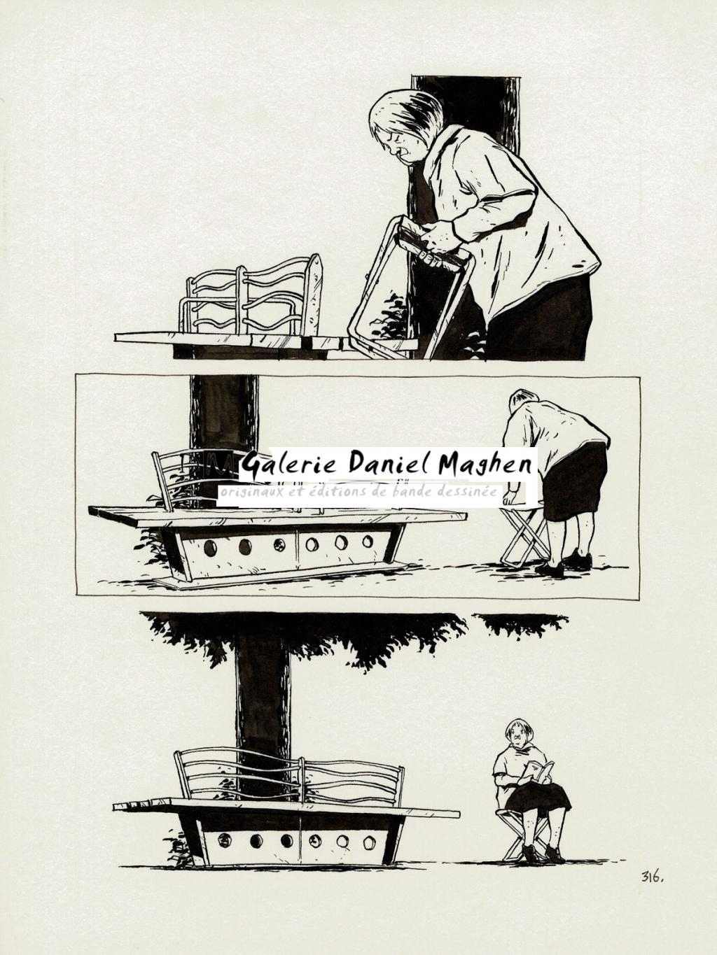 planche originale - Christophe Chabouté - Encre de Chine - 2770