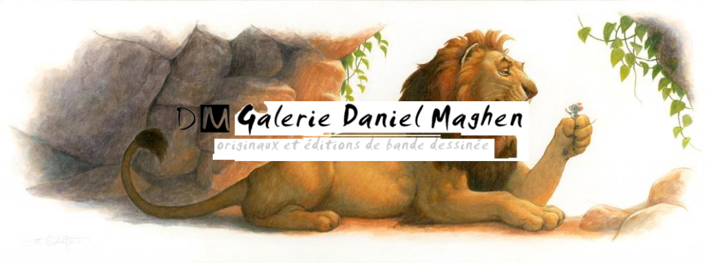 Peinture originale - Le lion et la souris - Scott Gustafson - Huile - 3258