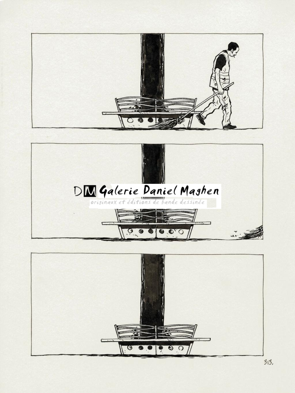 planche originale - Christophe Chabouté - Encre de Chine - 2798