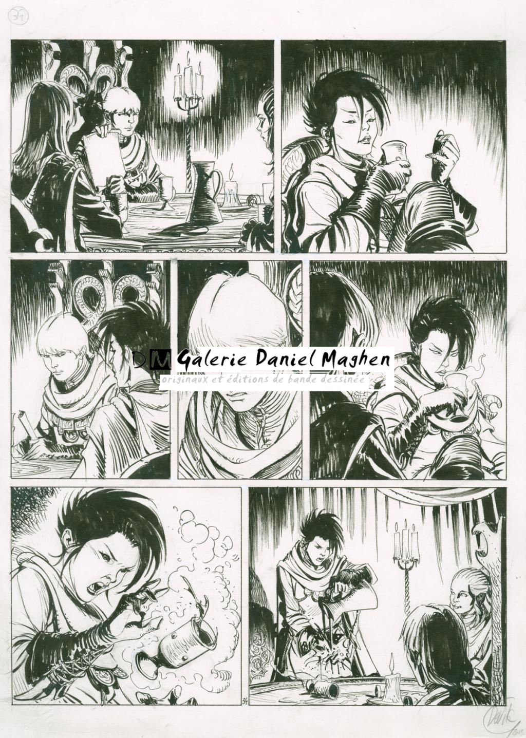 planche originale - Giulio De Vita - Encre de Chine sur papier - 2794