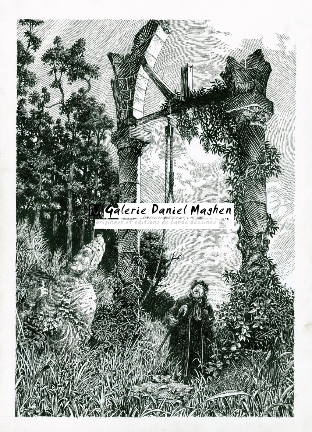 planche originale - Etienne Leroux - Encre de Chine sur papier - 2801